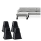 Set of 4 Risers Heavy Duty Bed Chair Risers Feet Leg Lift Furniture Extra Raiser Stand