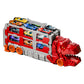Foldable Dinosaur Truck with Dual Tracks and 6 Small Cars for Home Outdoors