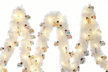 5M Christmas LED Garland with 50 Warm White Lights for Indoor Outdoor Tree Decoration