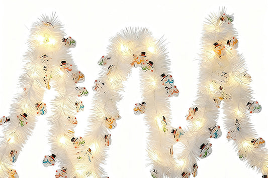 5M Christmas LED Garland with 50 Warm White Lights for Indoor Outdoor Tree Decoration