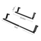 Stainless Steel Cabinet Door Towel Holder Adjustable No Drill Towel Bar for Kitchen Bathroom-Black