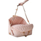 Soft Fluffy Car Seat Booster for Pet Travel Carrier Bed with Long Strap