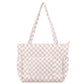 Corduroy Tote Bag with Side Water Bottle Pockets Large Shoulder Bag Casual Handbag