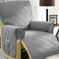 Water Resistant Quilted Recliner Chair Cover Anti-Slip Recliner Sofa Protector with Storage Pockets
