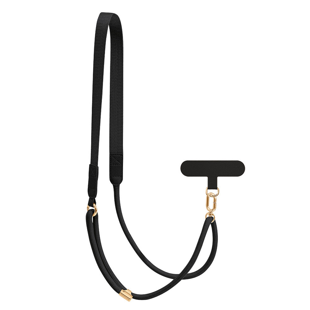 Adjustable Phone Lanyard Crossbody Strap Round Flat Braided for Women Men
