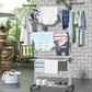 4-Tier Clothes Drying Airer Foldable Stainless Steel Movable Drying Rack