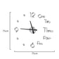 3D Wall Clock DIY Acrylic Frameless Modern Wall Clock