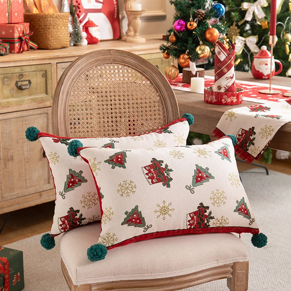 Christmas Throw Pillow with Covers