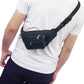 Unisex Genuine Leather Zip Waist Bag