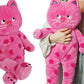 Cuddle Spotted Cat Plush Stuffed Toy Couple Cat Doll Couple Gift Polka Dot Cat Doll