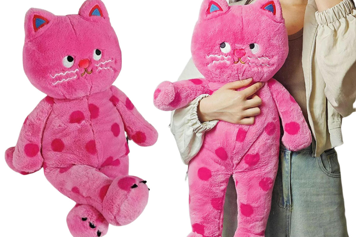 Cuddle Spotted Cat Plush Stuffed Toy Couple Cat Doll Couple Gift Polka Dot Cat Doll