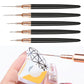 5PCS Nail Art Liner Brushes Set Nail Tools For Long Lines Thin Details Fine Drawing