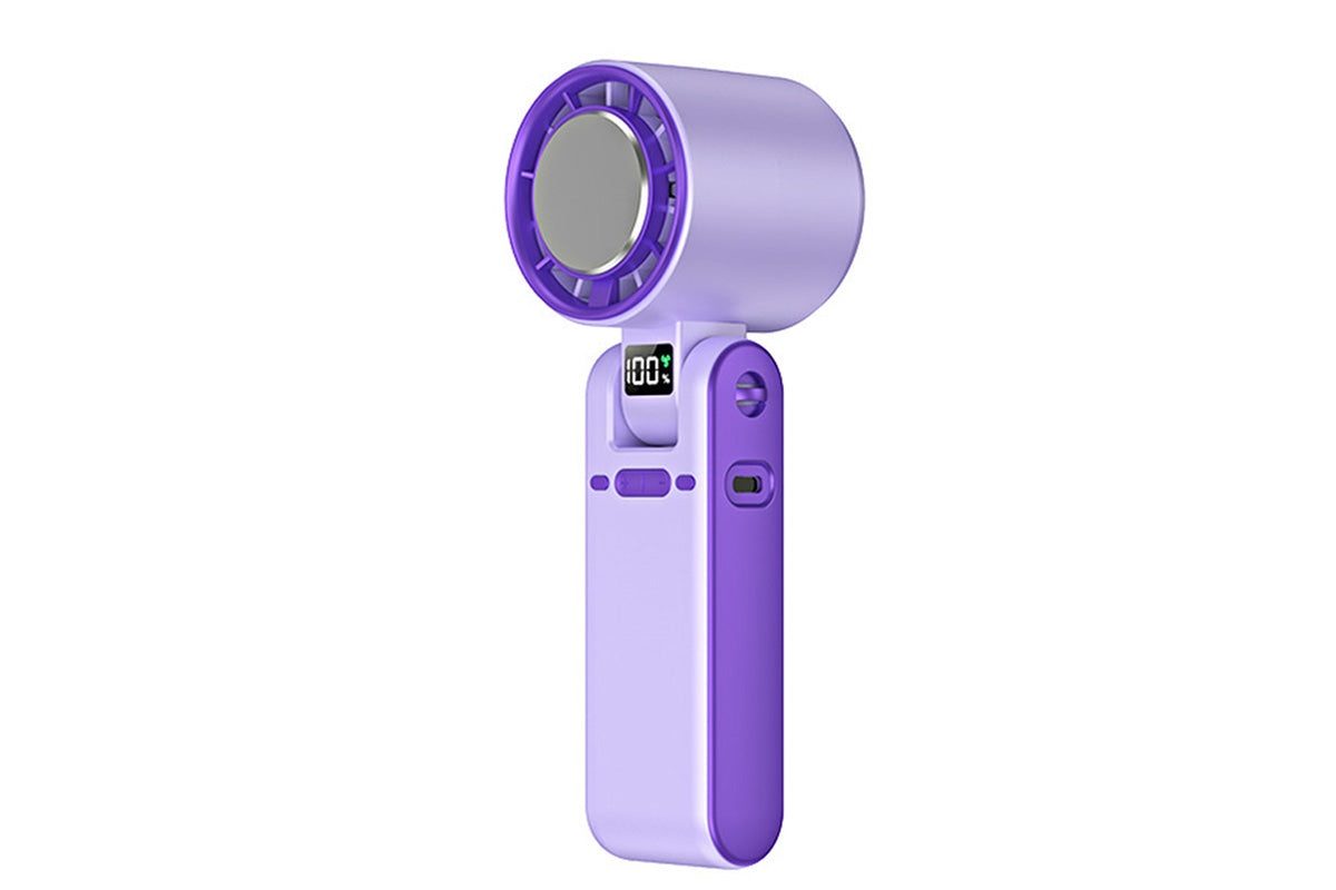 Handheld Portable Fan with Ice Cooler 100-Speed Rechargeable Handheld Fan