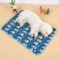 2Pcs Christmas Washable Reusable Pet Dog Training Pads Pee Mat Absorbent Cushion Bed-Lantern