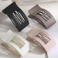 4PCS Flat Hair Clips Large Rectangle No-Slip Claw Clips For Women