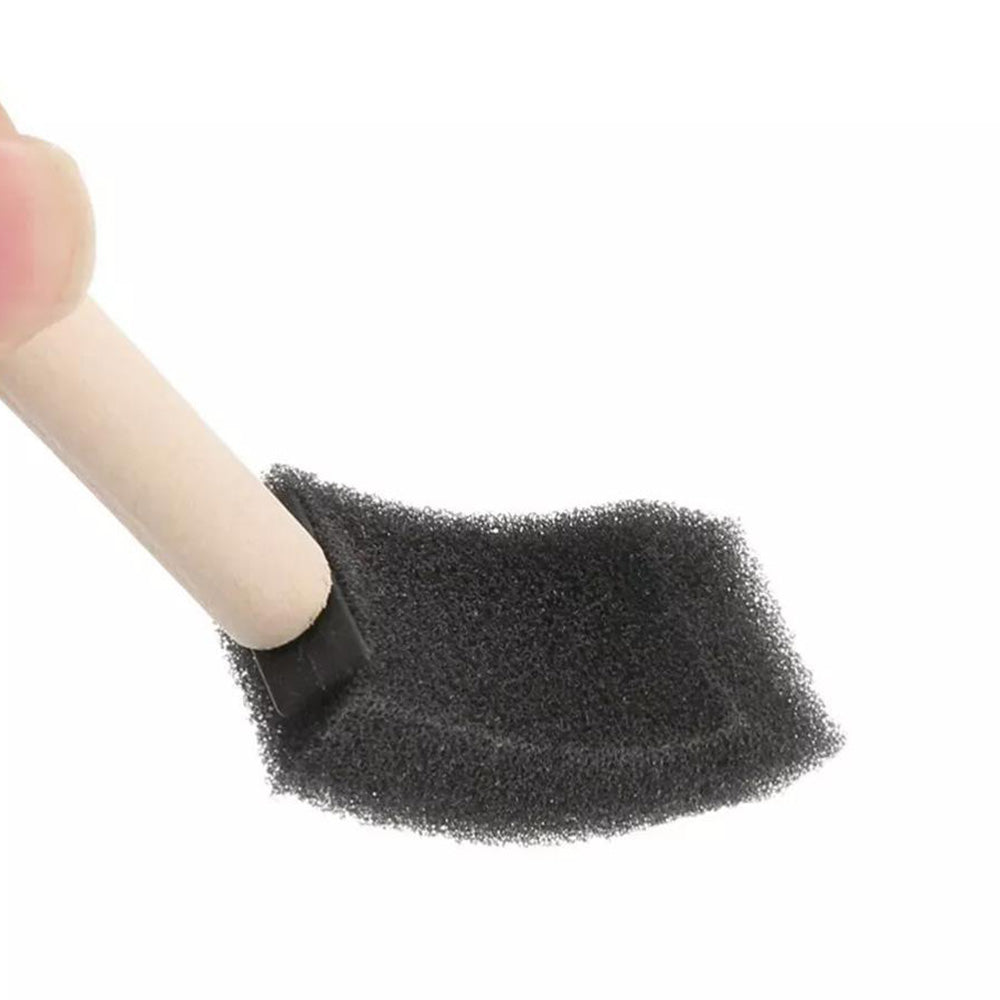 20Pcs 1 Inch Sponge Paint Brush Set Wood Handle Craft Touch Up Stain Brush