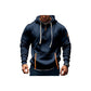 Fleece Hooded Sweatshirt Casual Hoodie for Men-Navy
