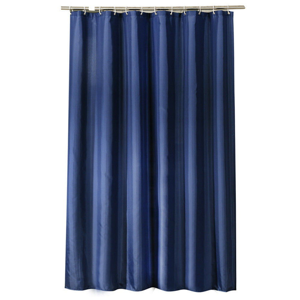Waterproof Shower Curtain with 12 Hooks Thick Polyester for Bathtub Bathroom