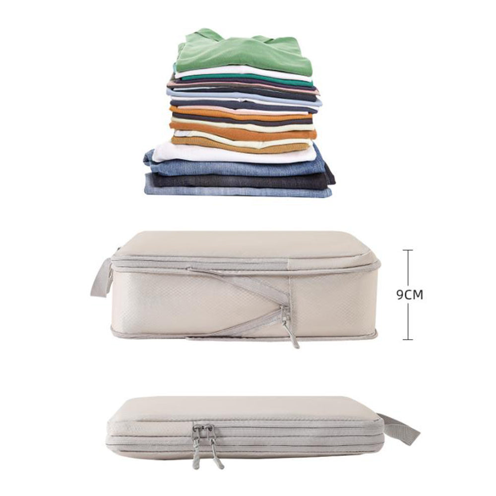6Pcs Travel Luggage Compression Packing Cubes Storage Bag