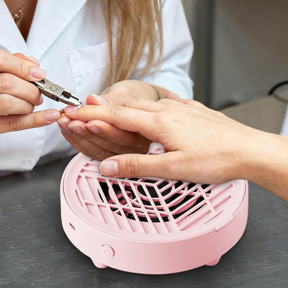 Mini Nail Dust Collector Lightweight Electric Manicure Vacuum for Home DIY and Salon Use