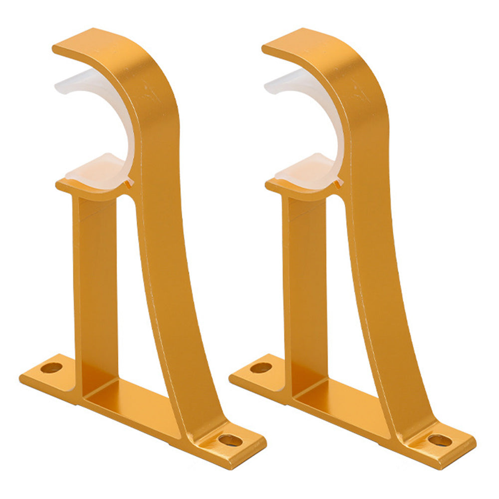 2 Pack Thickened Aluminum Alloy Curtain Rod Brackets for 28 to 32mm Rods
