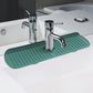 Silicone Sink Mat Quick Dry Sink Splash Guard for Kitchen and Bathroom-Green