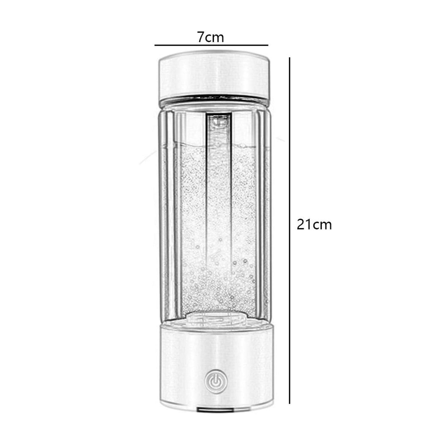400ml Rechargeable Hydrogen-rich Water Maker Ionizer Generator Bottle