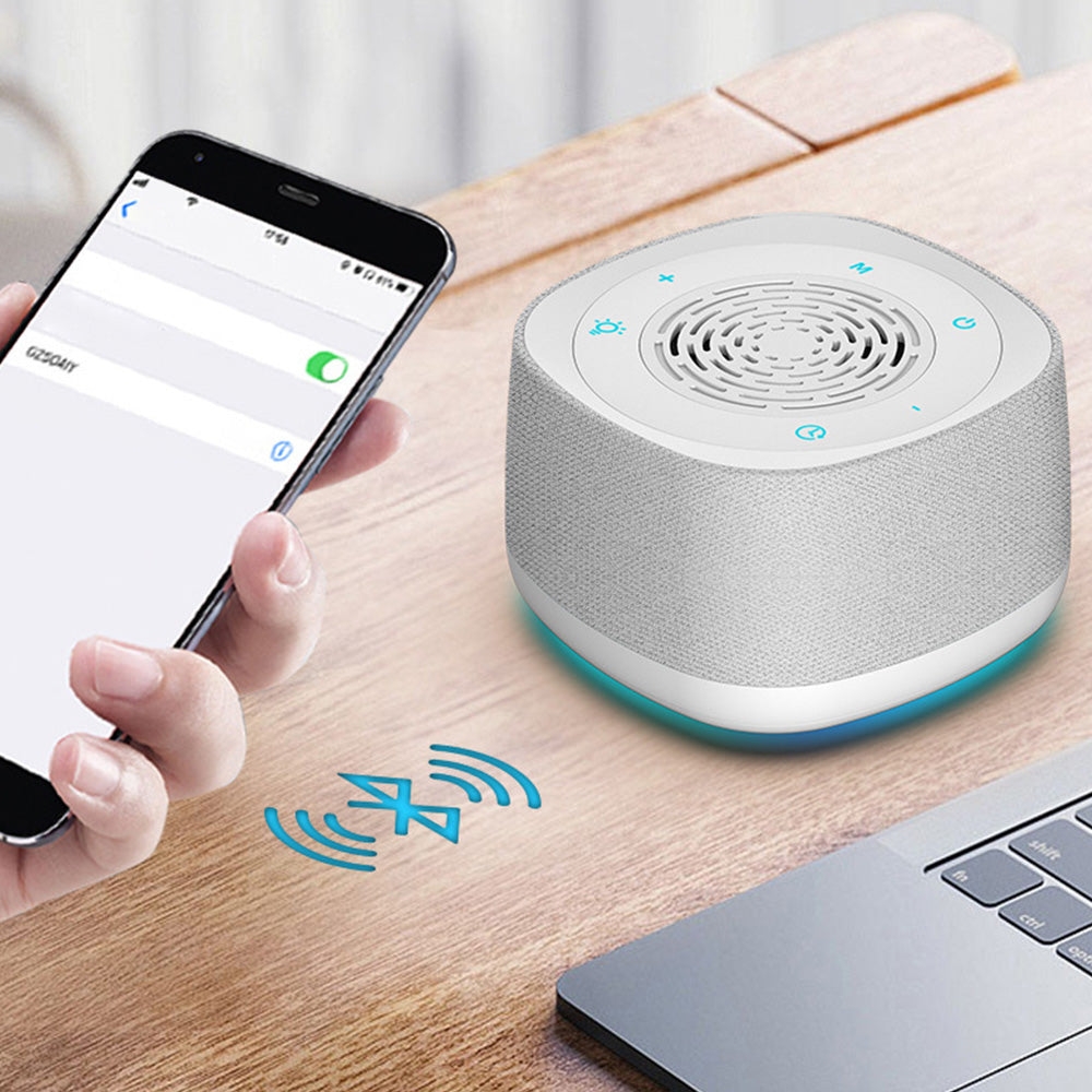 White Noise Sound Machine With Alarm Clock And Breathing Light