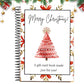 38-Sheets Christmas Gift Card Book Coil Bound Holiday Card Holder