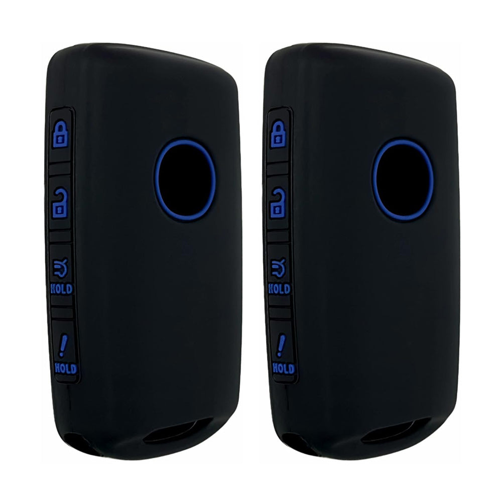 2 PCS Light Silicone Car Key Cover Cases Compatible with Mazda CX-3 CX-4 CX-5 CX-30