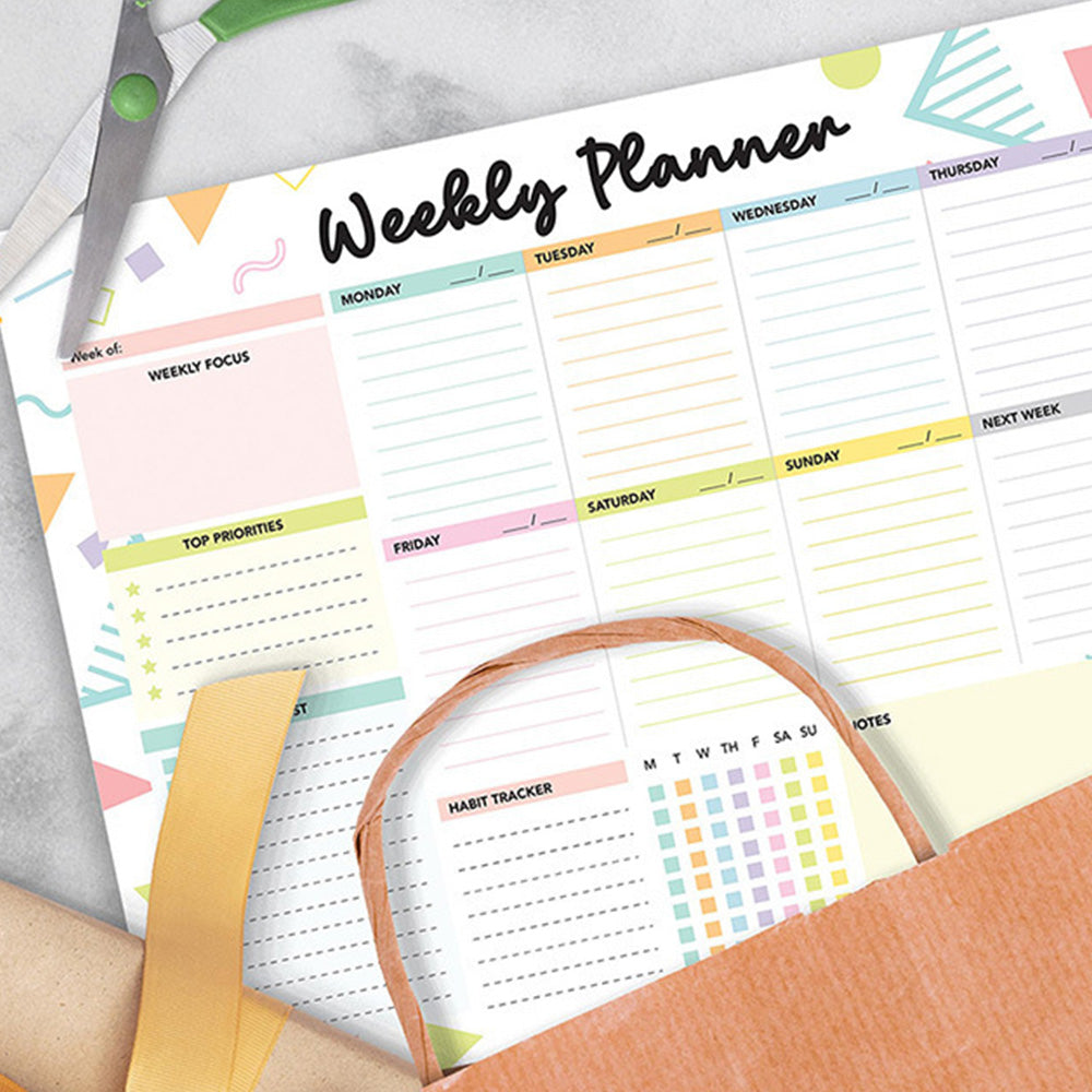 Weekly To Do List Notepad Undated Planner With 52 Sheets Weekly Planner