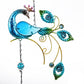 2Pcs Metal Phoenix Bird Hanging Wind Chimes