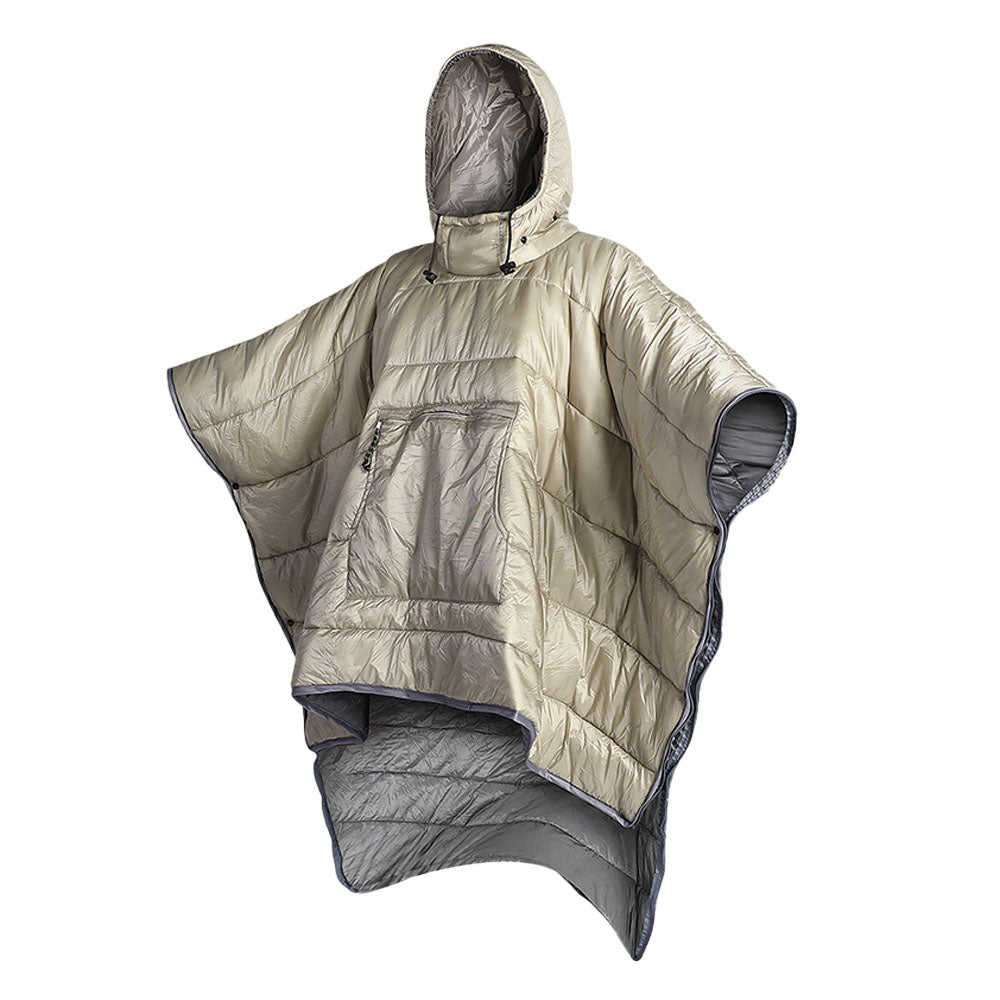 Camp Thermal Poncho Sleeping Bag Wearable Hooded Blanket