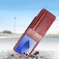 PU Wallet Card Holder Case for Samsung Galaxy Z Flip 6 7 8 with Stand-Red