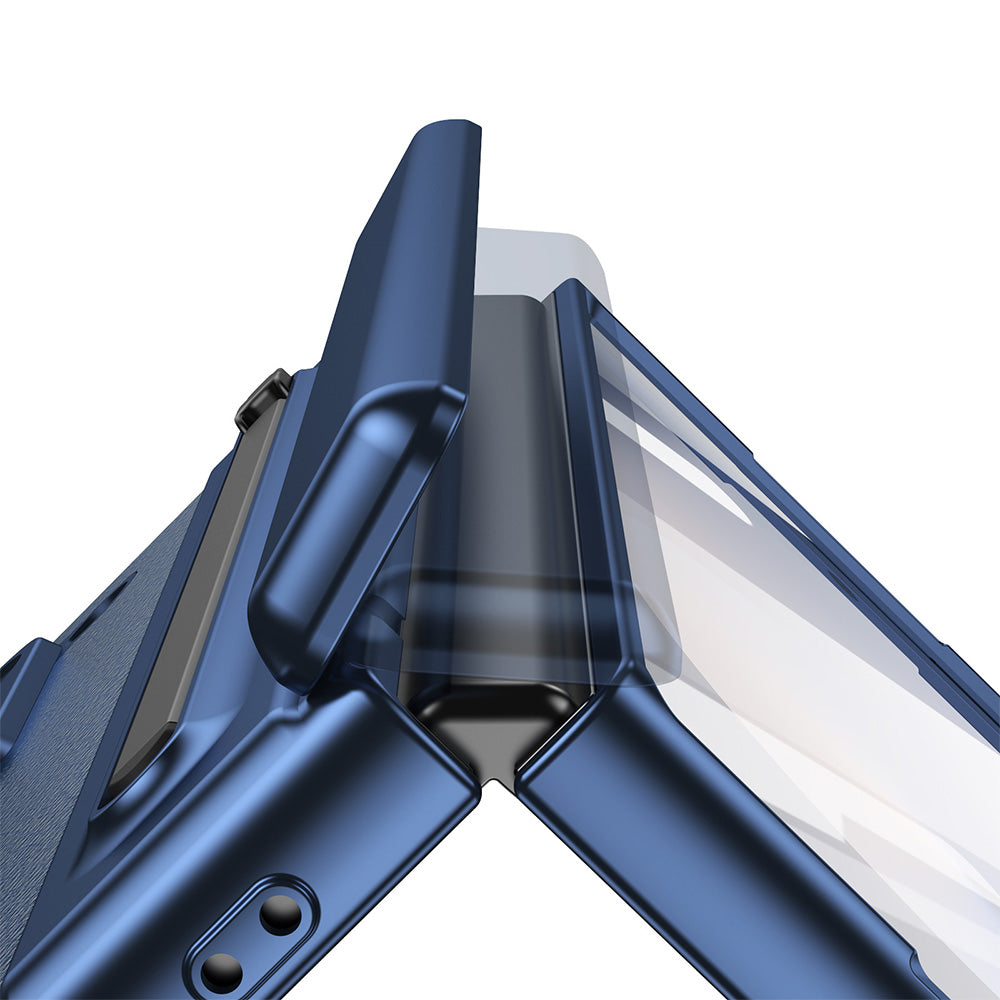 Phone Case for Samsung Z Fold 7 with Pen Holder Full Coverage Hinge Protection