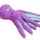 Interactive Plush Squeaky Dog Toy with Crinkle Tentacles for Medium & Large Dogs