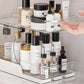 2-Tier Rotatable Pull-Out Storage Rack Kitchen Spice Organizer