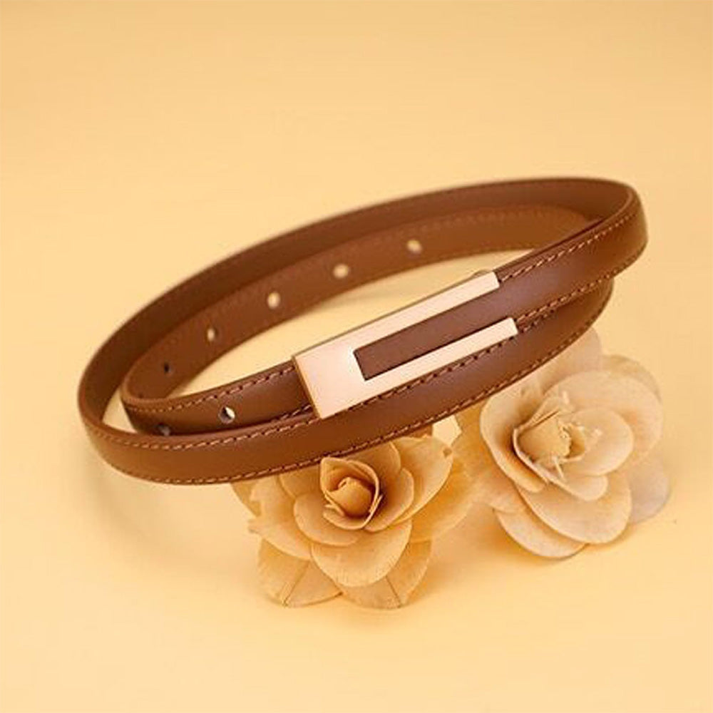 Vintage Womens PU Leather Casual Belt for 72 to 94cm Waist