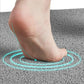 2Pcs Rectangular PVC Anti Slip Loofah Absorbent Quick Drying Shower Mat