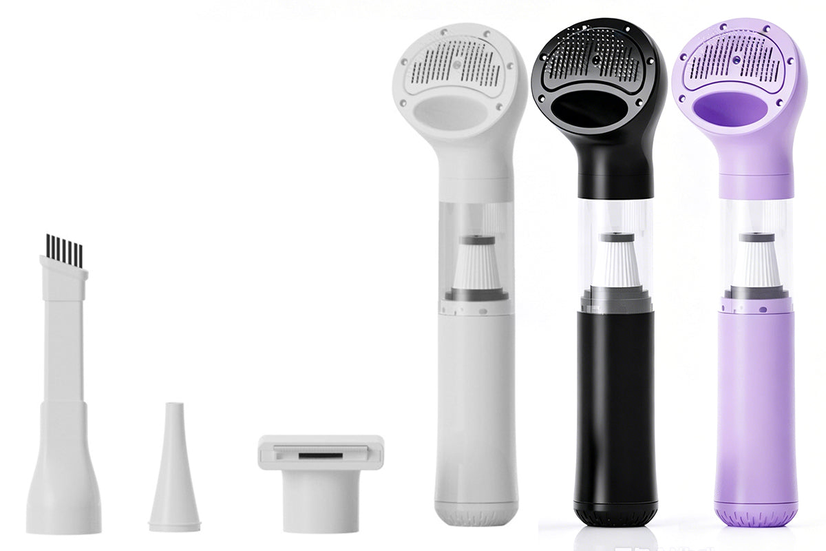 4-In-1 Cordless Pet Grooming Kit Hair Vacuum Grooming Brush Vacuum Cleaner