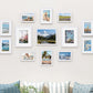 15 Piece Picture Frame Set Multi-size Collage Photo Frames for Wall or Tabletop Display