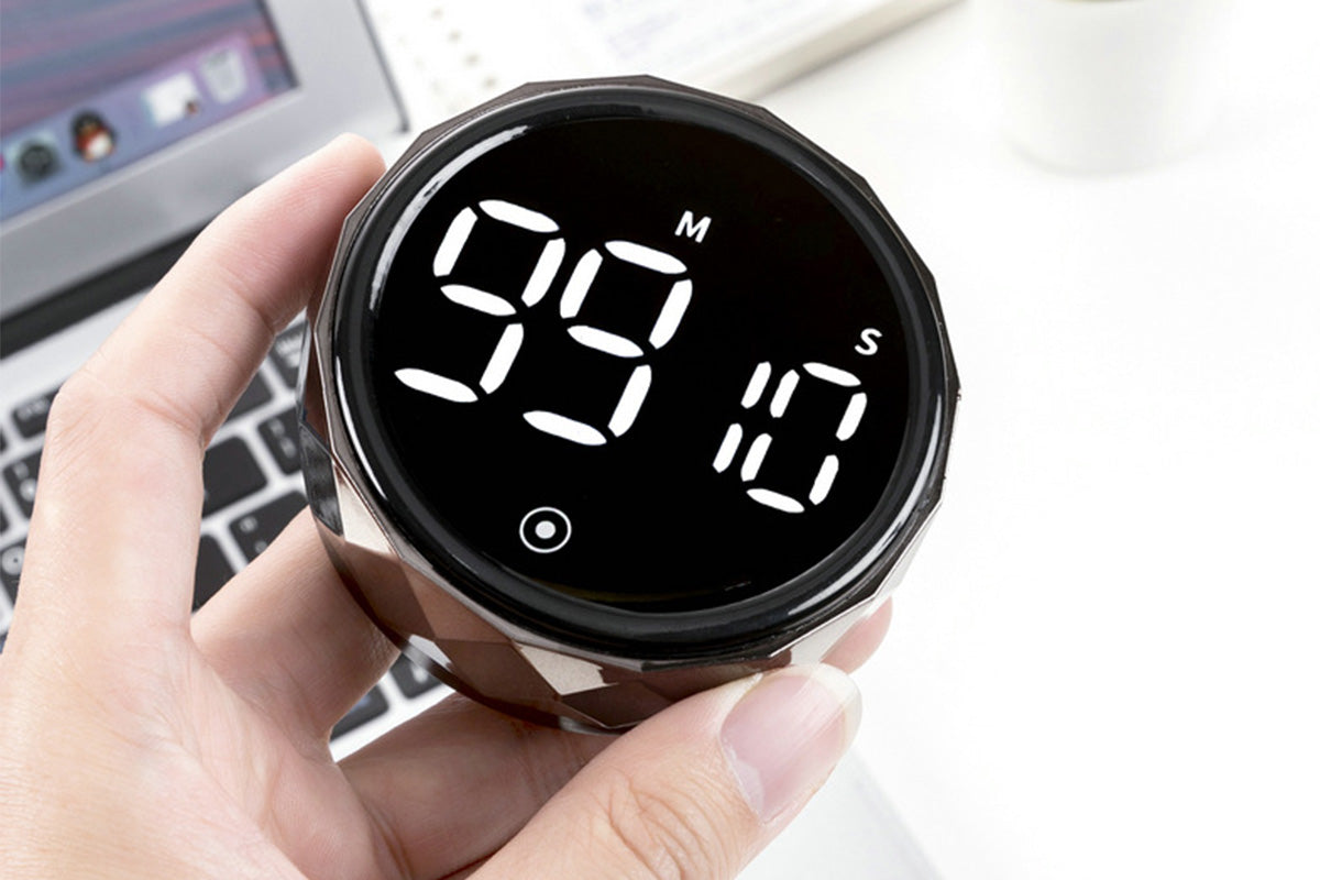 LED Digital Kitchen Timer Stopwatch for Cooking Learning and Classroom
