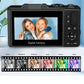Digital Camera with 180 Degree Flip Screen WiFi Vlogging Camera with 64G TDF Card