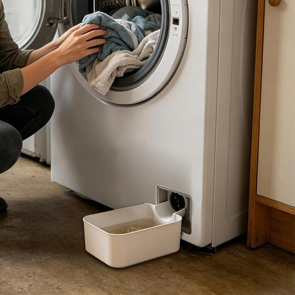 Raised Edge Washing Machine Drain Pan Set for Samsung LG Bosch Siemens