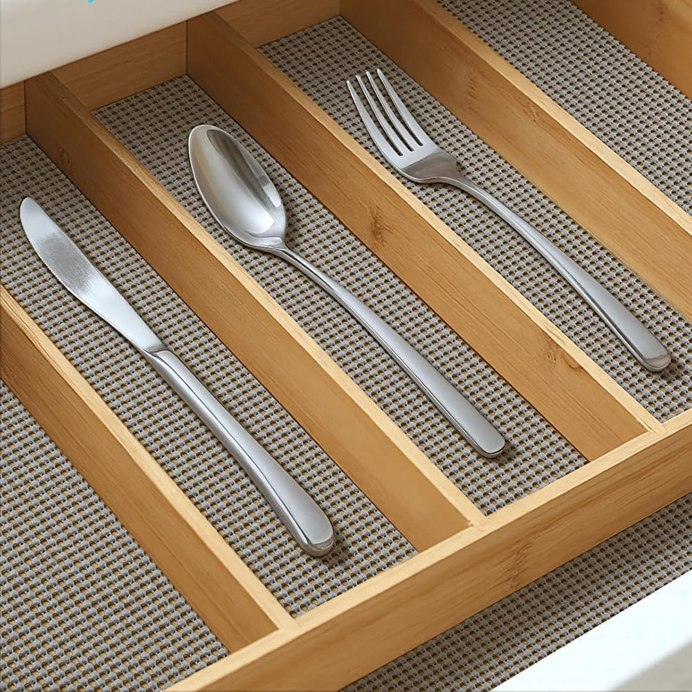 Non-Adhesive Drawer and Shelf Liner for Cabinet Wardrobe