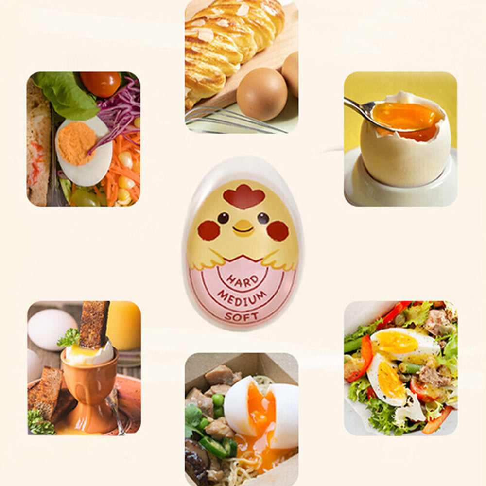 4Pcs Resin Boiled Egg Color Changing Temperature Timer