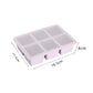 2Pcs 6-Grid Silicone Ice Cube Tray Large Square Ice Cube Mold