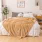 Solid Soft Flannel Plush Throw Sofa Bedding Blanket