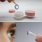 Manual Contact Lens Cleaner Washer and Contact Lens Storage Case with Mirror