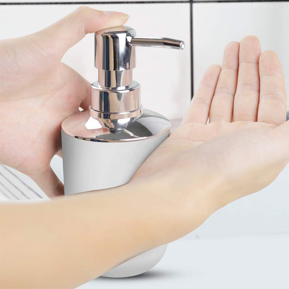 6 Piece Bathroom Accessories Set Soap Dish Soap Dispenser Toothbrush Holder Toilet Brush Trash Bin